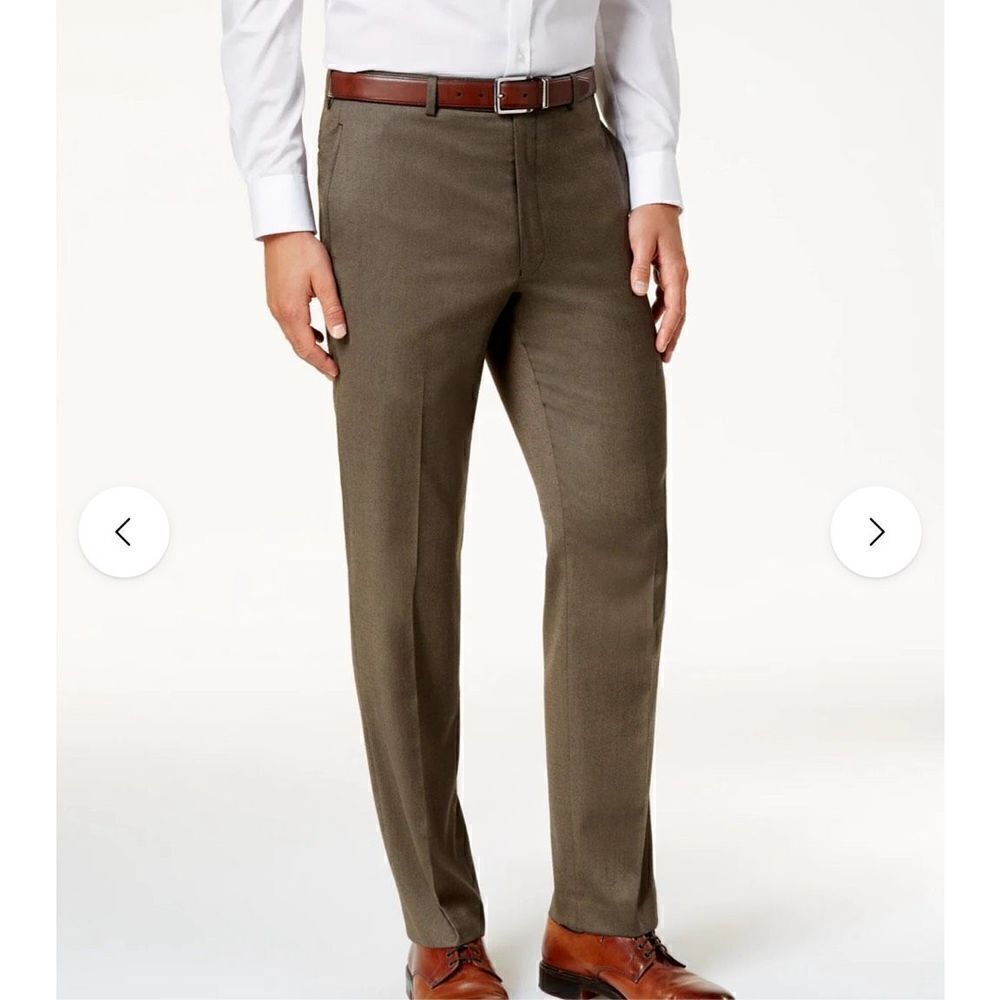 NWT Lauren Ralph Lauren Men's Microtwill Ultraflex Dress Pants 33 X 32 Taupe